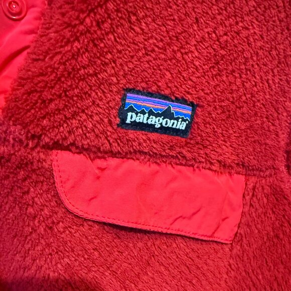 Patagonia Re-Tool Snap-T Polartec Fleece Womens Size Small Pullover Red RARE EUC - Picture 2 of 10